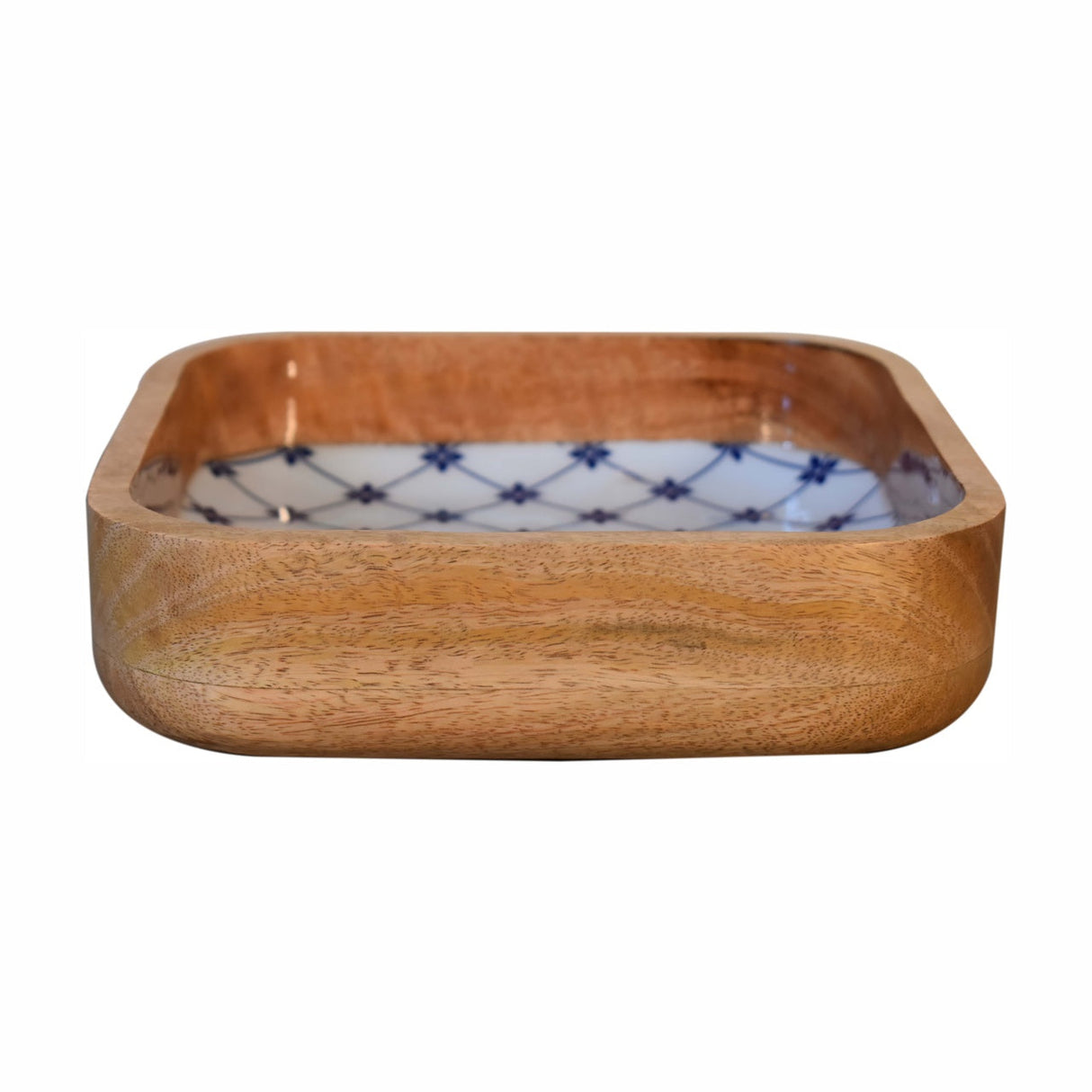 Blue and White Square Bowl Set of 2 NOVEX FURNITURES