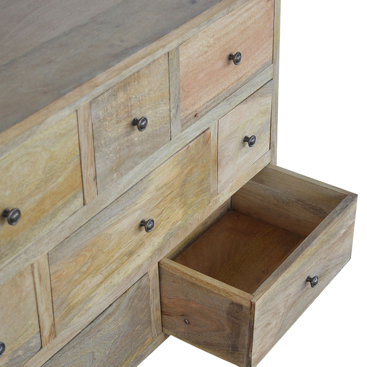 Oak-ish Solid Wood 8 Drawer Chest NOVEX FURNITURES