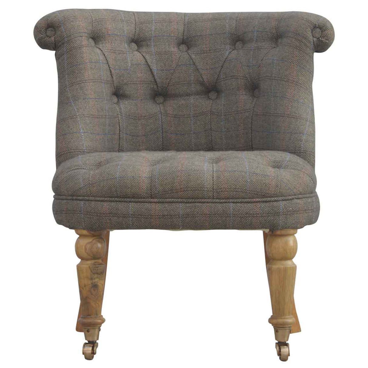 Small Multi Tweed Accent Chair NOVEX FURNITURES
