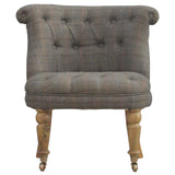 Small Multi Tweed Accent Chair NOVEX FURNITURES