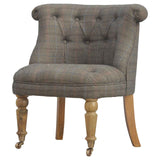 Small Multi Tweed Accent Chair NOVEX FURNITURES