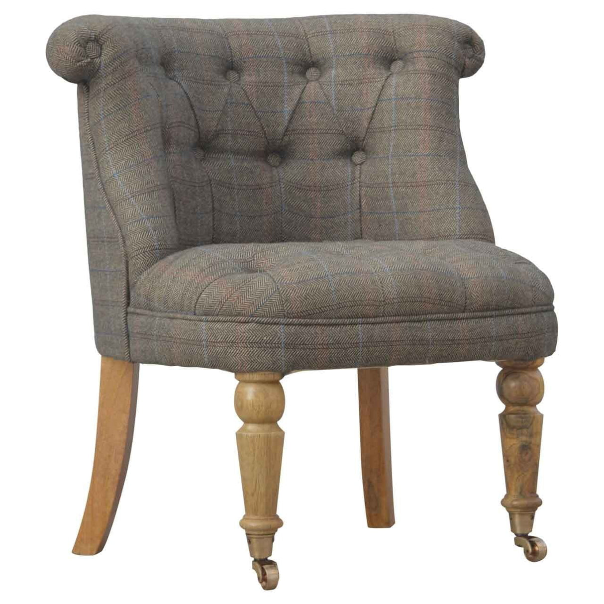 Small Multi Tweed Accent Chair NOVEX FURNITURES