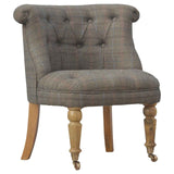 Small Multi Tweed Accent Chair NOVEX FURNITURES