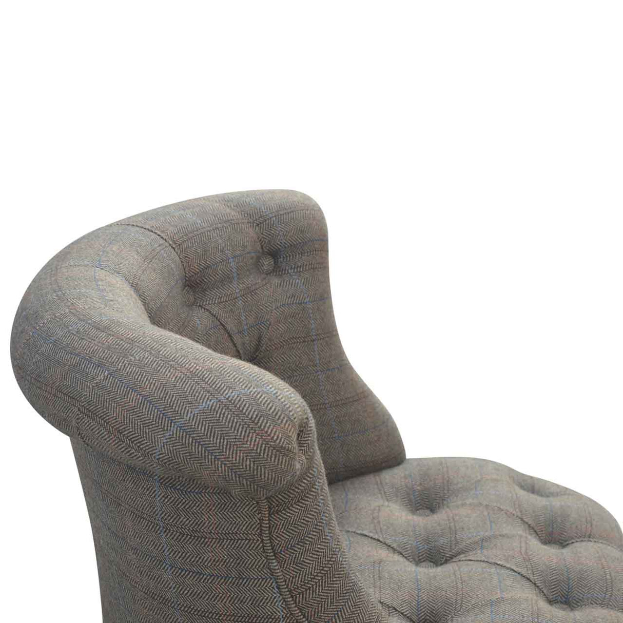 Small Multi Tweed Accent Chair NOVEX FURNITURES