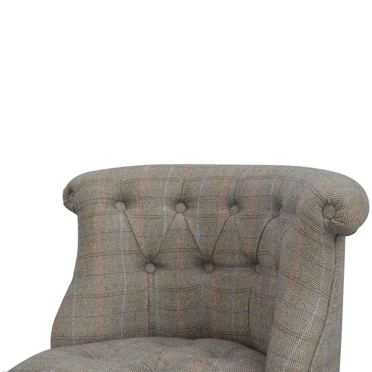 Small Multi Tweed Accent Chair NOVEX FURNITURES