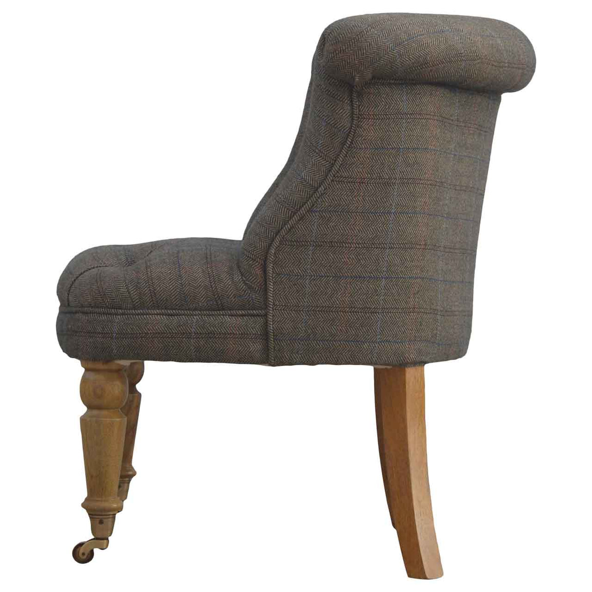 Small Multi Tweed Accent Chair NOVEX FURNITURES