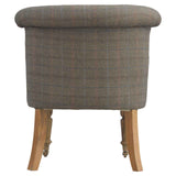 Small Multi Tweed Accent Chair NOVEX FURNITURES