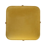 Mustard Velvet Solid Footstool NOVEX FURNITURES