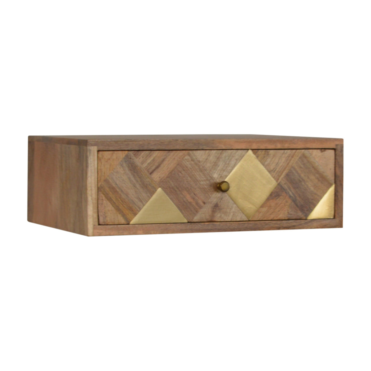 Wall Mounted Brass Inlay Bedside NOVEX FURNITURES