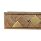 Wall Mounted Brass Inlay Bedside NOVEX FURNITURES