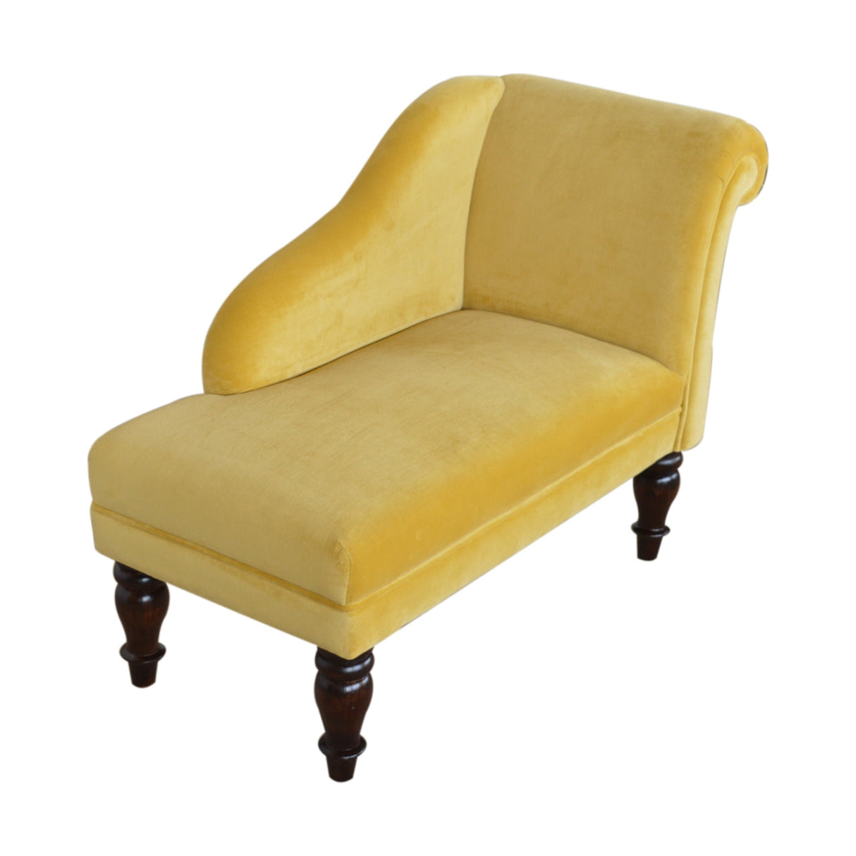 Mustard Velvet Chaise NOVEX FURNITURES
