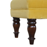 Mustard Velvet Chaise NOVEX FURNITURES