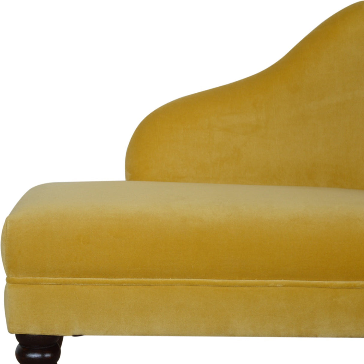 Mustard Velvet Chaise NOVEX FURNITURES