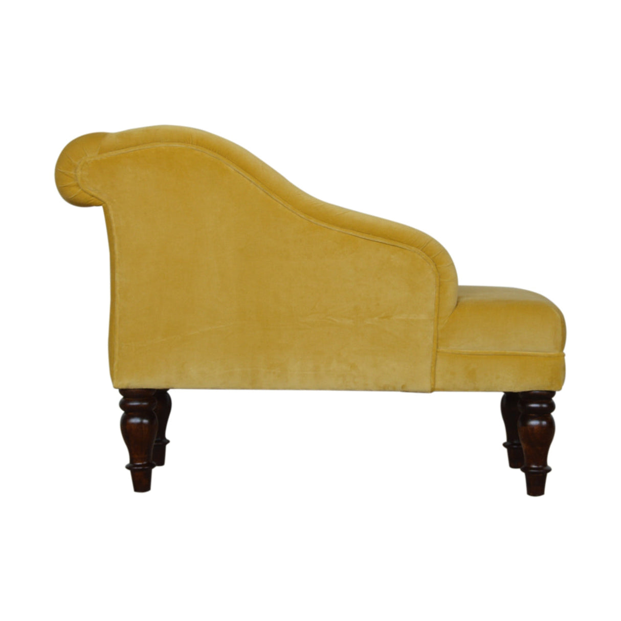 Mustard Velvet Chaise NOVEX FURNITURES