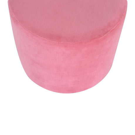 Large Pink Footstool with Gold Base NOVEX FURNITURES
