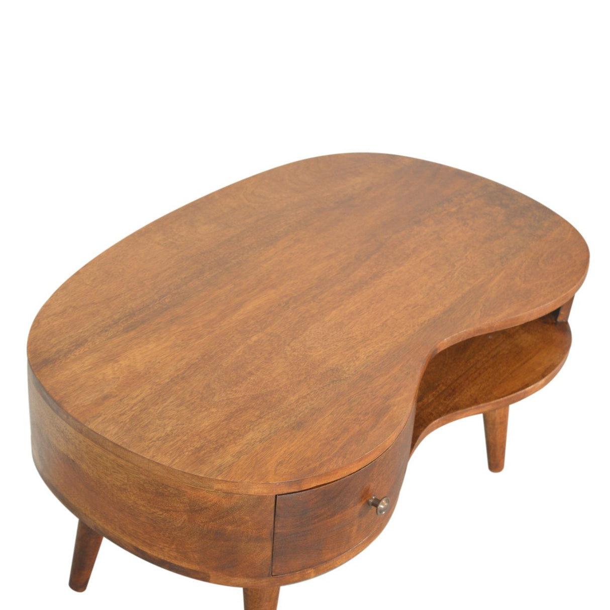 Chestnut Wave Coffee Table - NOVEX FURNITURE
