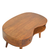 Chestnut Wave Coffee Table - NOVEX FURNITURE