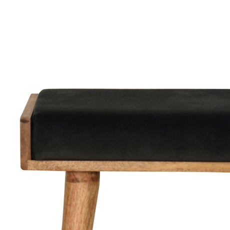 Emerald Velvet Tray Style Footstool NOVEX FURNITURES