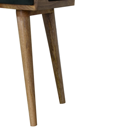Emerald Velvet Tray Style Footstool NOVEX FURNITURES