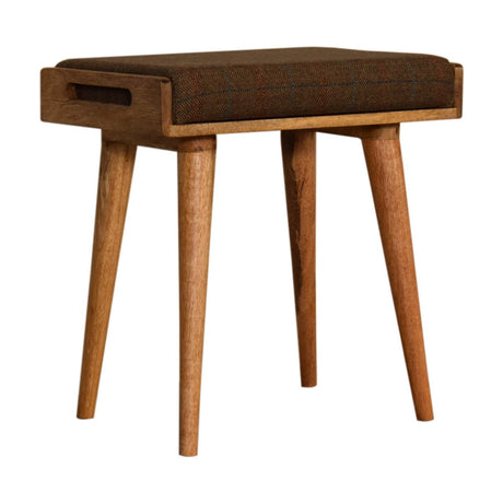 Multi Tweed Tray Style Footstool NOVEX FURNITURES