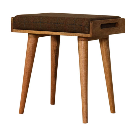 Multi Tweed Tray Style Footstool NOVEX FURNITURES
