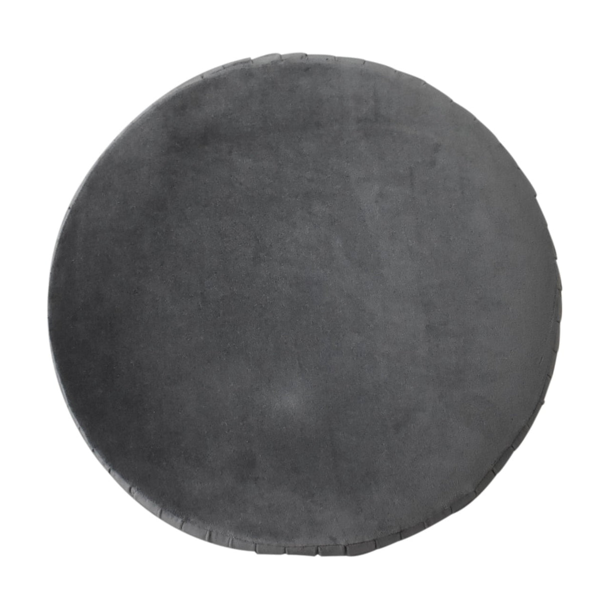 Grey Velvet Pleated Footstool NOVEX FURNITURES
