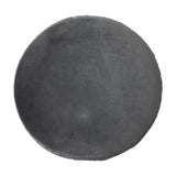 Grey Velvet Pleated Footstool NOVEX FURNITURES