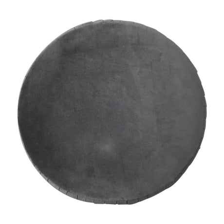 Grey Velvet Pleated Footstool NOVEX FURNITURES