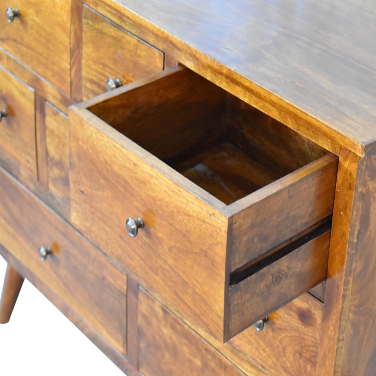 Chestnut Solid Wood 8 Drawer Chest NOVEX FURNITURES