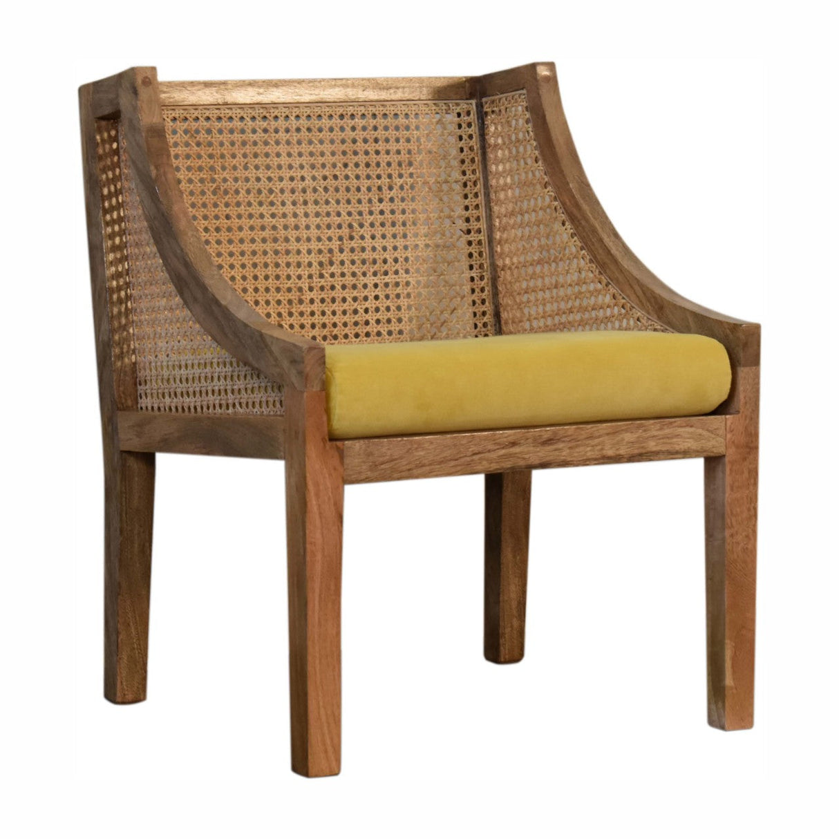 Larissa Mustard Cotton Velvet Chair NOVEX FURNITURES
