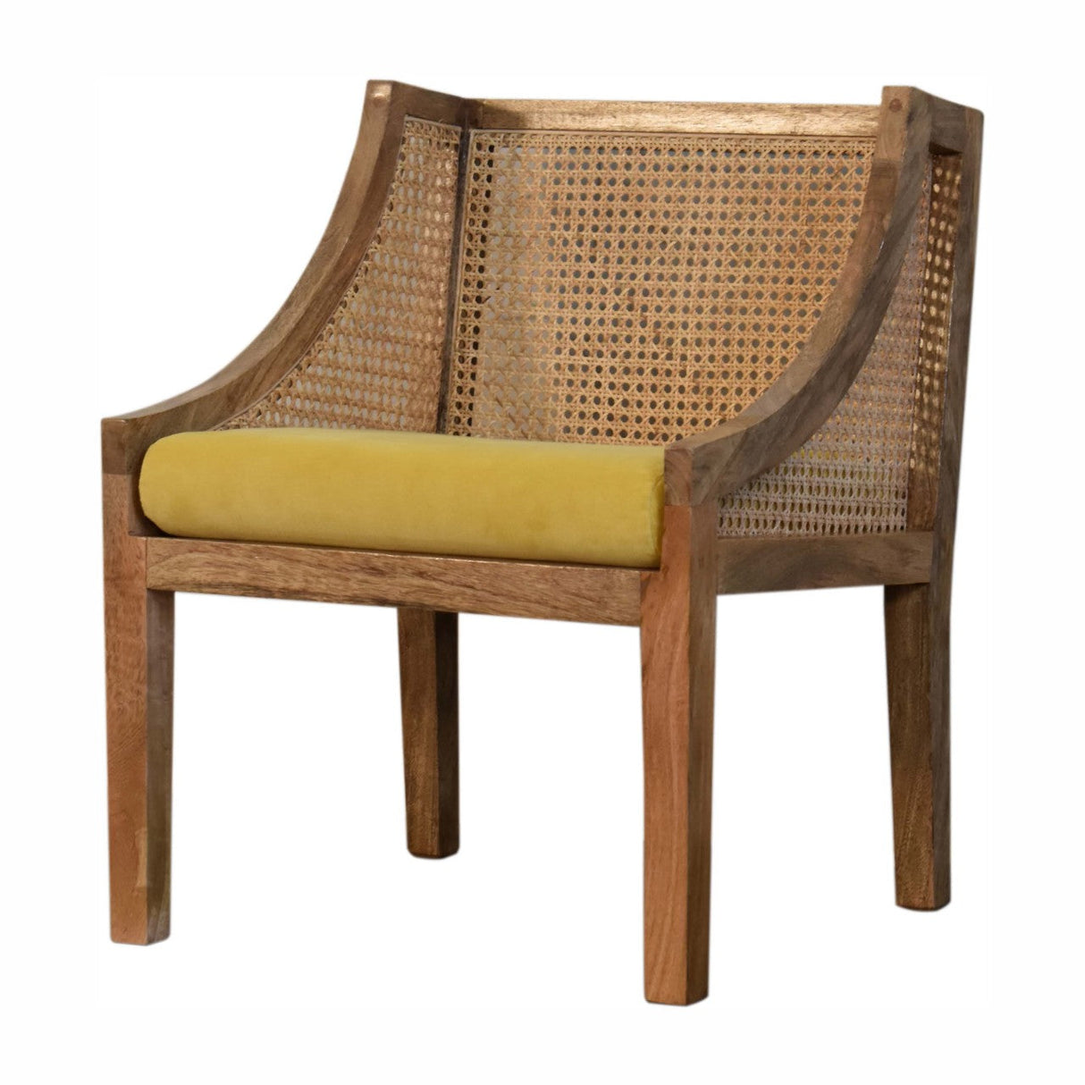 Larissa Mustard Cotton Velvet Chair NOVEX FURNITURES