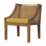 Larissa Mustard Cotton Velvet Chair NOVEX FURNITURES