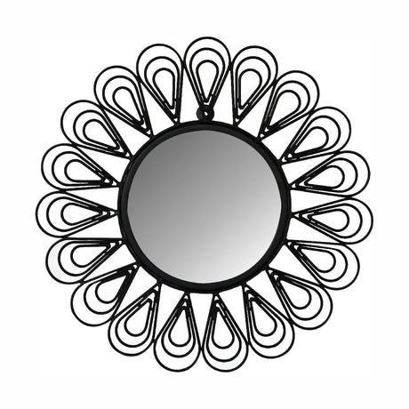 Black Coated Wired Flower Mirror NOVEX FURNITURES