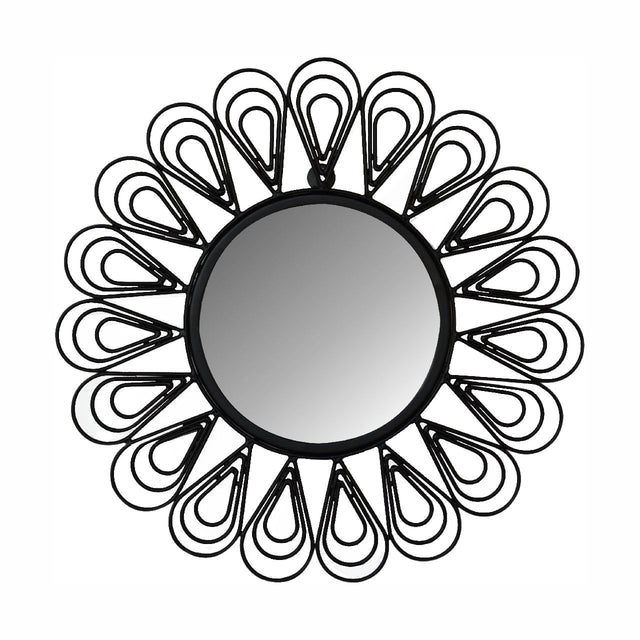 Black Coated Wired Flower Mirror NOVEX FURNITURES