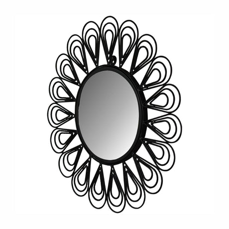 Black Coated Wired Flower Mirror NOVEX FURNITURES
