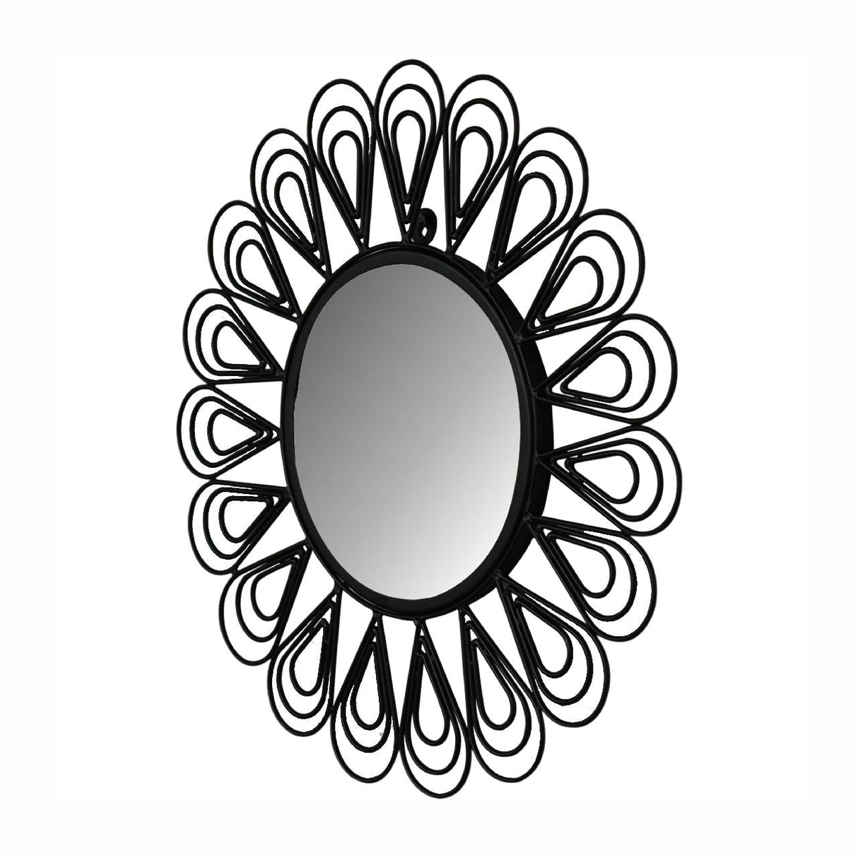 Black Coated Wired Flower Mirror NOVEX FURNITURES