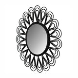 Black Coated Wired Flower Mirror NOVEX FURNITURES