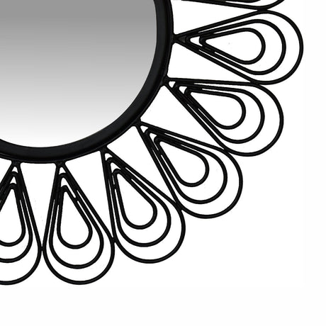 Black Coated Wired Flower Mirror NOVEX FURNITURES