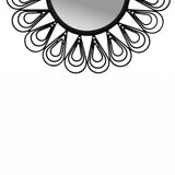 Black Coated Wired Flower Mirror NOVEX FURNITURES