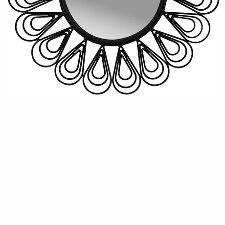 Black Coated Wired Flower Mirror NOVEX FURNITURES