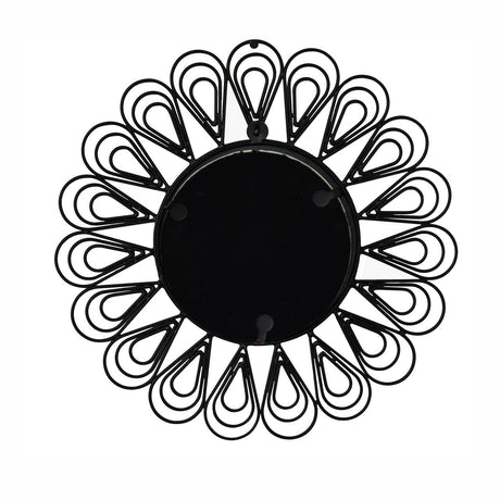 Black Coated Wired Flower Mirror NOVEX FURNITURES