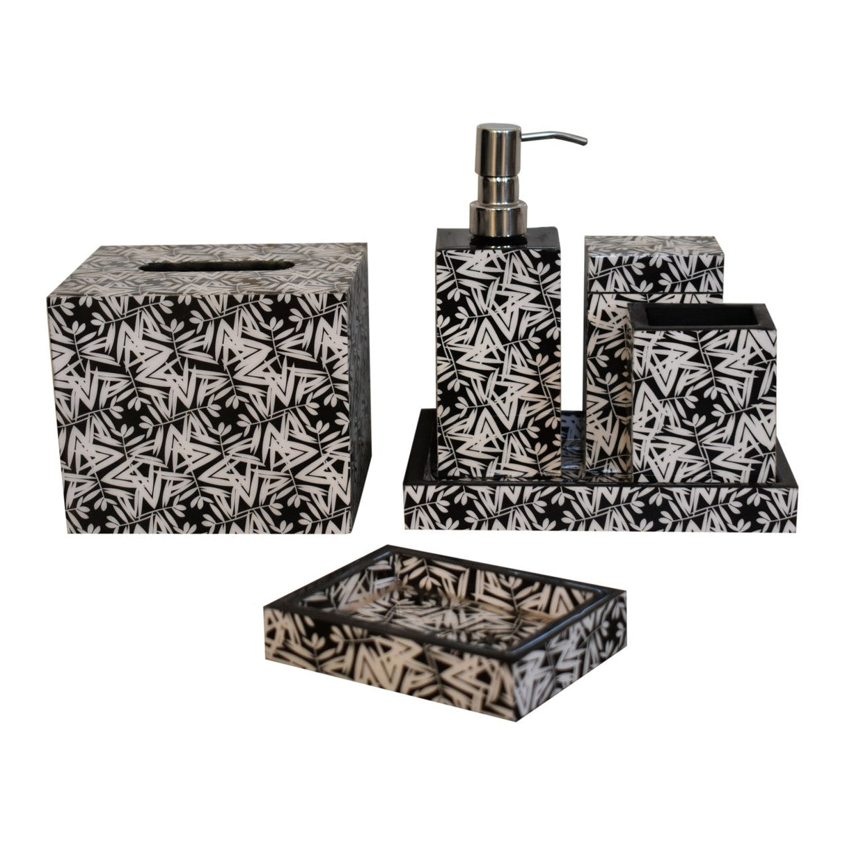 Aztec Print Bathroom Set of 6 NOVEX FURNITURES