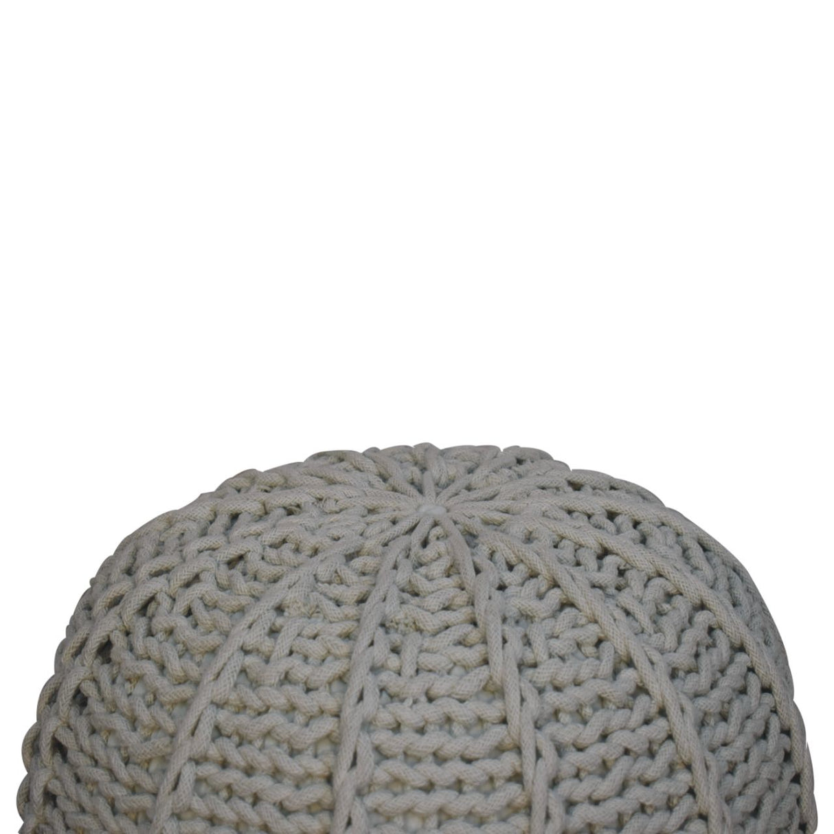 Grey Cable Pouffe NOVEX FURNITURES