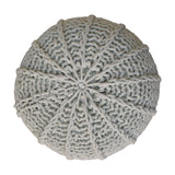 Grey Cable Pouffe NOVEX FURNITURES