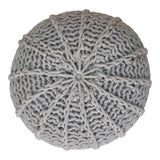 Grey Cable Pouffe NOVEX FURNITURES
