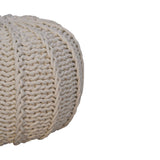 Cream Cable Pouffe NOVEX FURNITURES