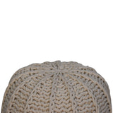 Cream Cable Pouffe NOVEX FURNITURES