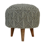 Crotchet Sea Green Footstool NOVEX FURNITURES