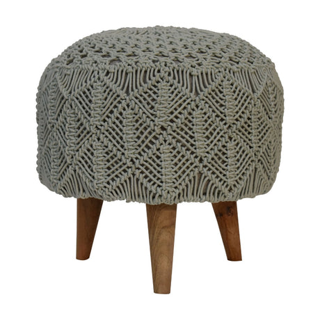 Crotchet Sea Green Footstool NOVEX FURNITURES