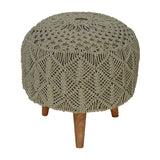 Crotchet Sea Green Footstool NOVEX FURNITURES